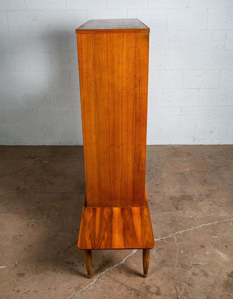 Mid Century Modern Room Divider Wall Unit Desk Cabinet Walnut Vintage Shelf Mcm - Image 4
