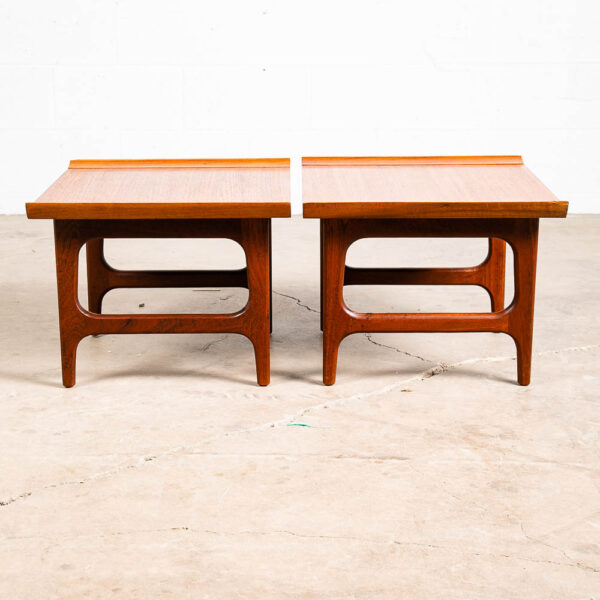 Mid Century Danish Modern End Tables Nightstands Solid Teak Japan Side Square - Image 4