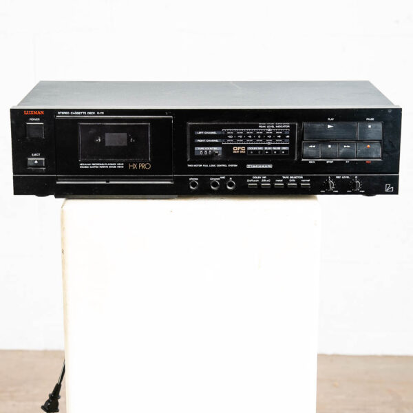 Vintage Luxman K-111 Stereo Cassette Tape Deck Player Black Dolby B-c NR Hx Pro - Image 4