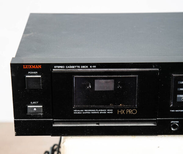 Vintage Luxman K-111 Stereo Cassette Tape Deck Player Black Dolby B-c NR Hx Pro - Image 5