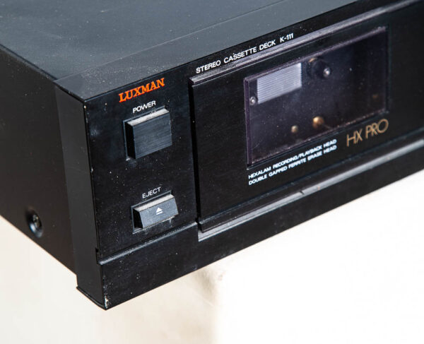 Vintage Luxman K-111 Stereo Cassette Tape Deck Player Black Dolby B-c NR Hx Pro - Image 9