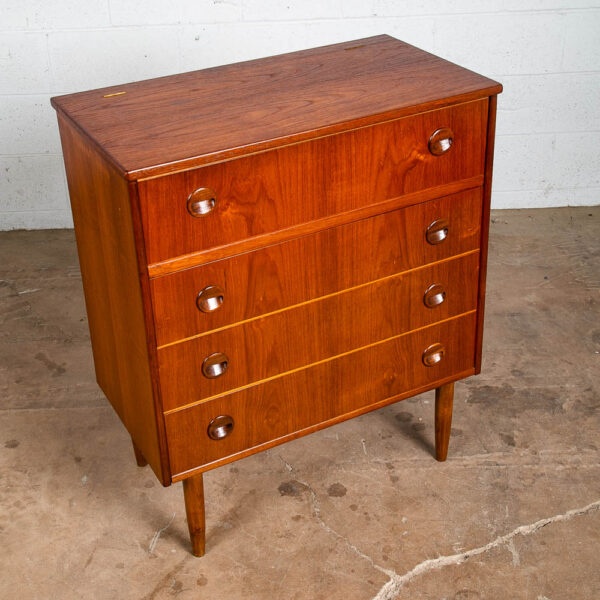 Mid Century Danish Modern Desk Vanity Office Teak Drawers Vintage Denmark Mirror - Image 10
