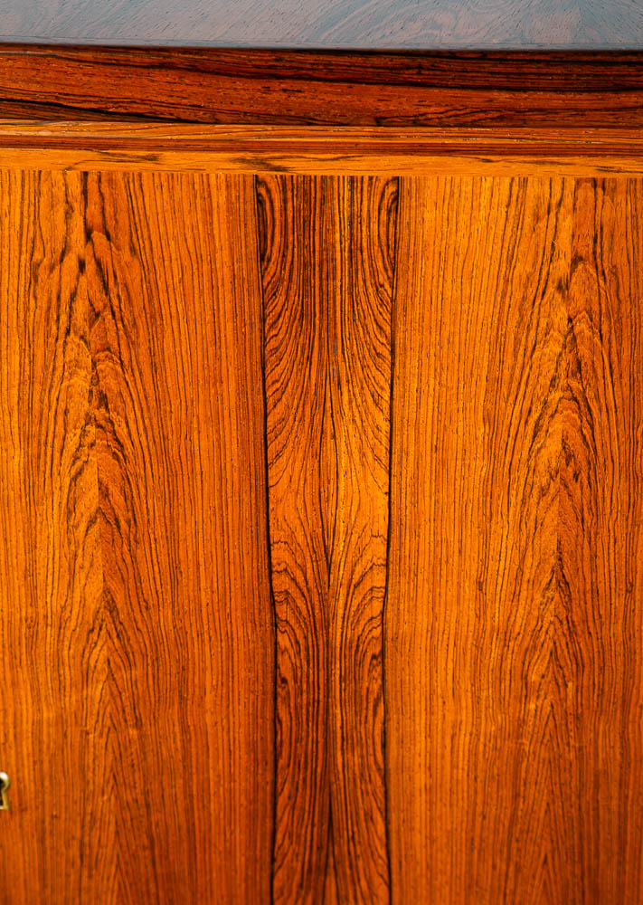 Mid Century Danish Modern Corner Cabinet Unit Brazilian Rosewood Bar Mcm Denmark - Image 7