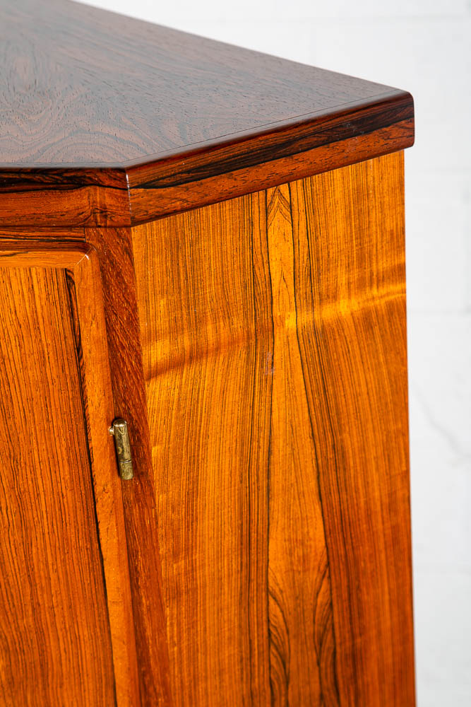 Mid Century Danish Modern Corner Cabinet Unit Brazilian Rosewood Bar Mcm Denmark - Image 12