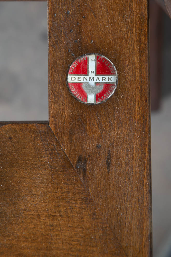 Mid Century Danish Modern Sofa Couch Ib Kofod Larsen White Arm Selig Sled 3 Seat - Image 5