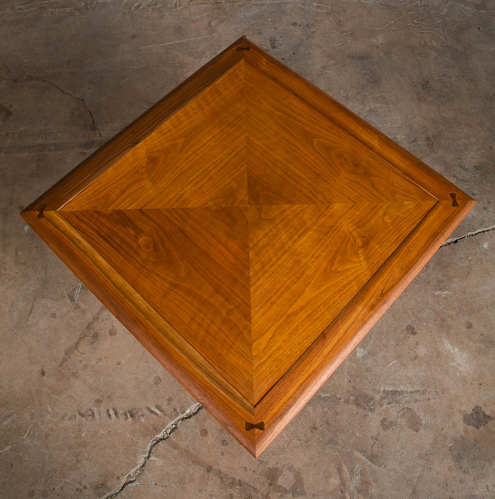 Mid Century Modern Side Table End Walnut Drexel Parallel Vintage Barney Flagg NM - Image 11