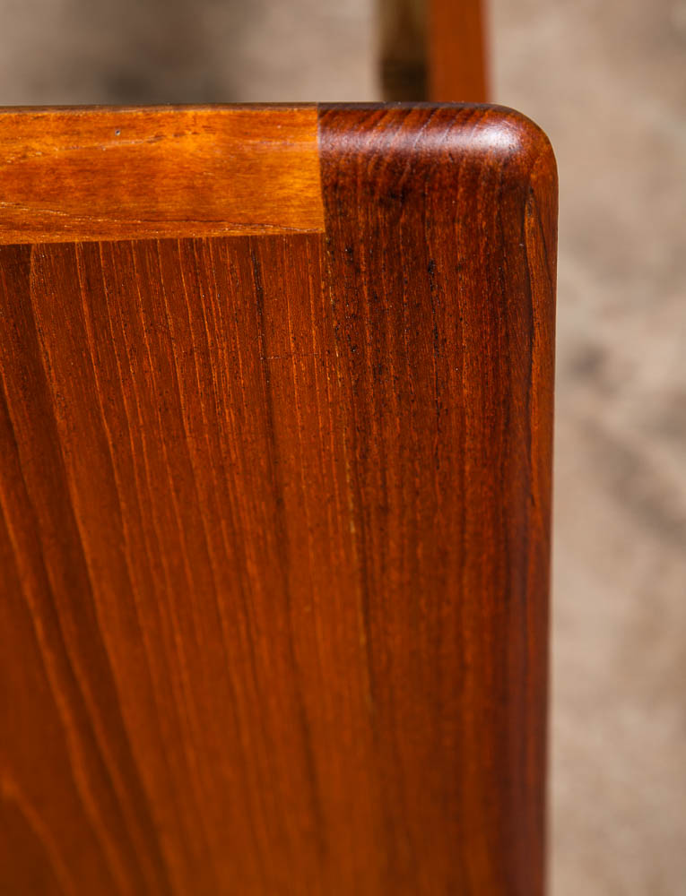 Mid Century Modern Bed Frame Small Single Johannes Norgaard Teak Headboard - Image 9