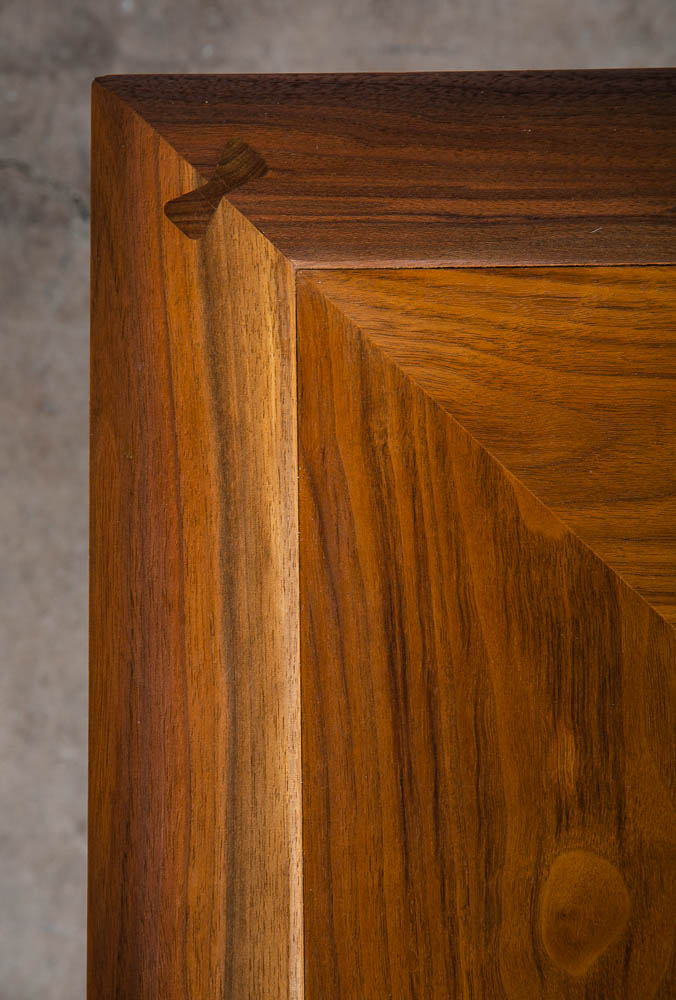 Mid Century Modern Side Table End Walnut Drexel Parallel Vintage Barney Flagg NM - Image 8