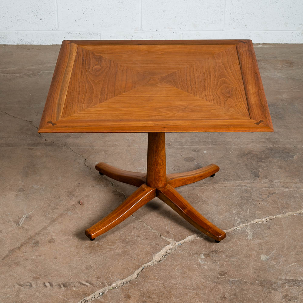 Mid Century Modern Side Table End Walnut Drexel Parallel Vintage Barney Flagg NM - Image 2