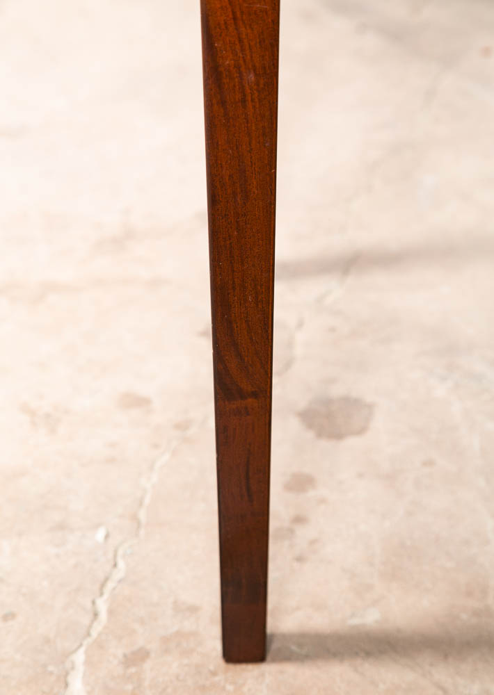 Mid Century Danish Modern Side Table Copper End Vintage Rectangular Rosewood Mcm - Image 6