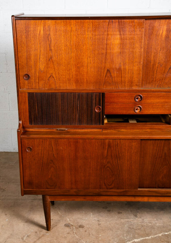Mid Century Danish Modern Credenza Highboard Johannes Andersen J Skaaning Son VG - Image 10
