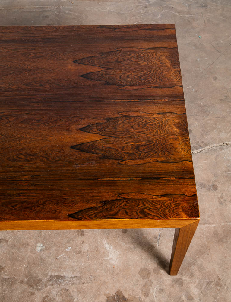 Mid Century Danish Modern Coffee Table Severin Hansen Rosewood Haslev Denmark - Image 6