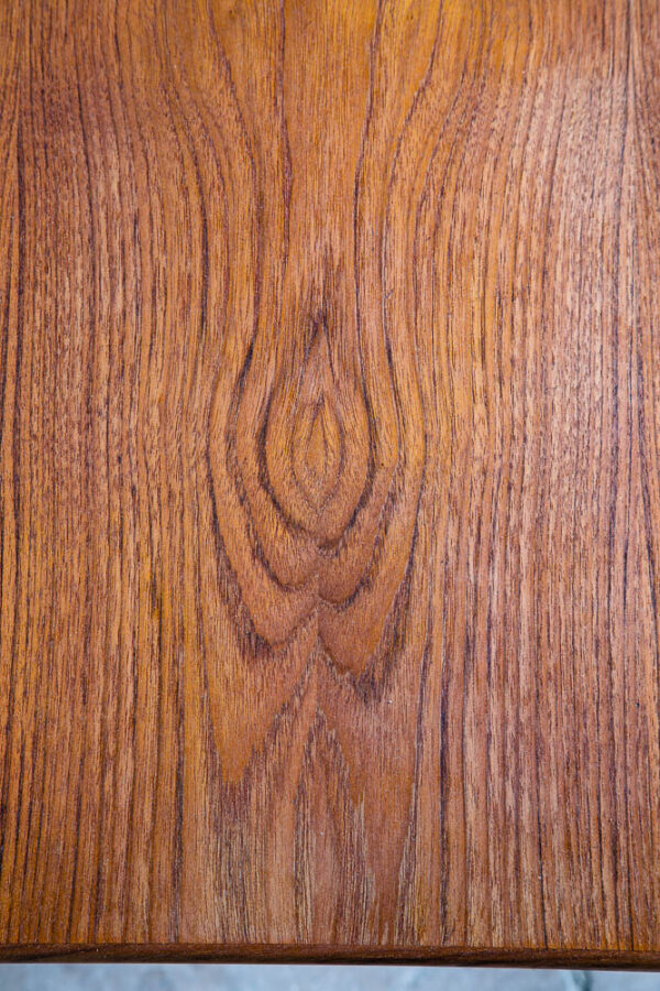 Mid Century Danish Modern Coffee Table Mobler Surfboard Teak Denmark Refinished - Image 8