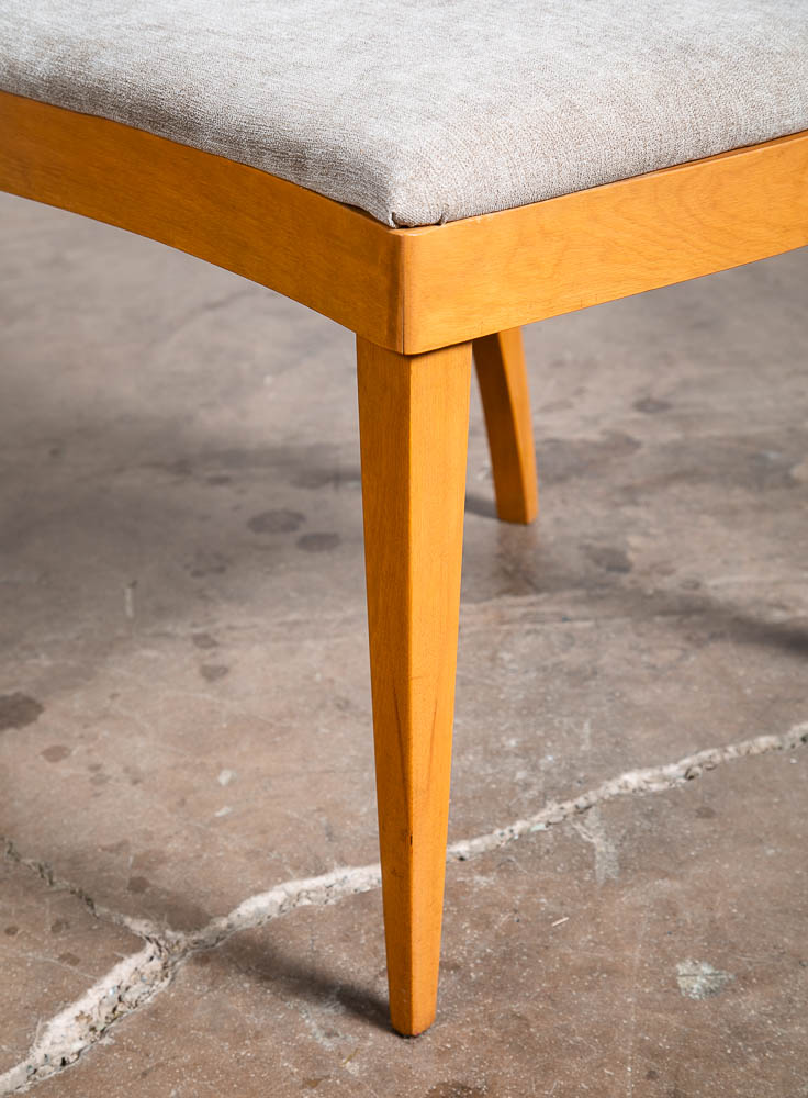 Mid Century Modern Dining Chairs Set 4 Heywood Wakefield Grey Birch Armchairs - Image 8