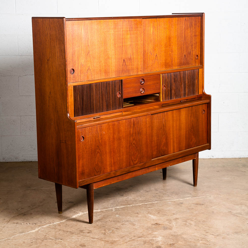 Mid Century Danish Modern Credenza Highboard Johannes Andersen J Skaaning Son VG