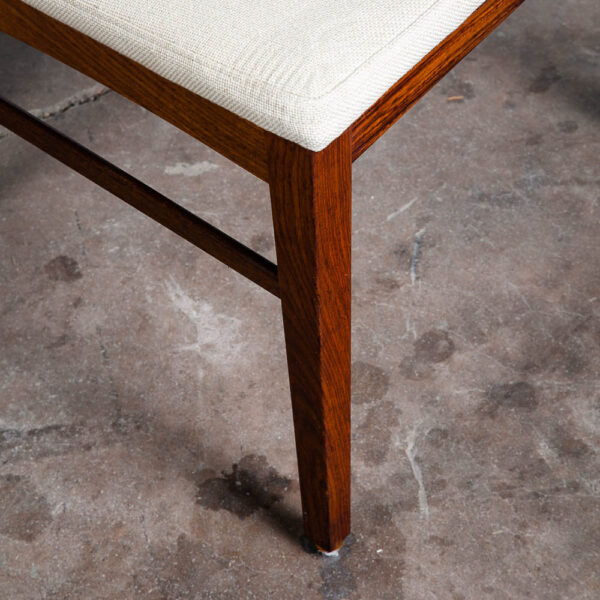 Mid Century Danish Modern Dining Chairs Set 8 White Highback Rosewood Mcm Tweed - Image 11