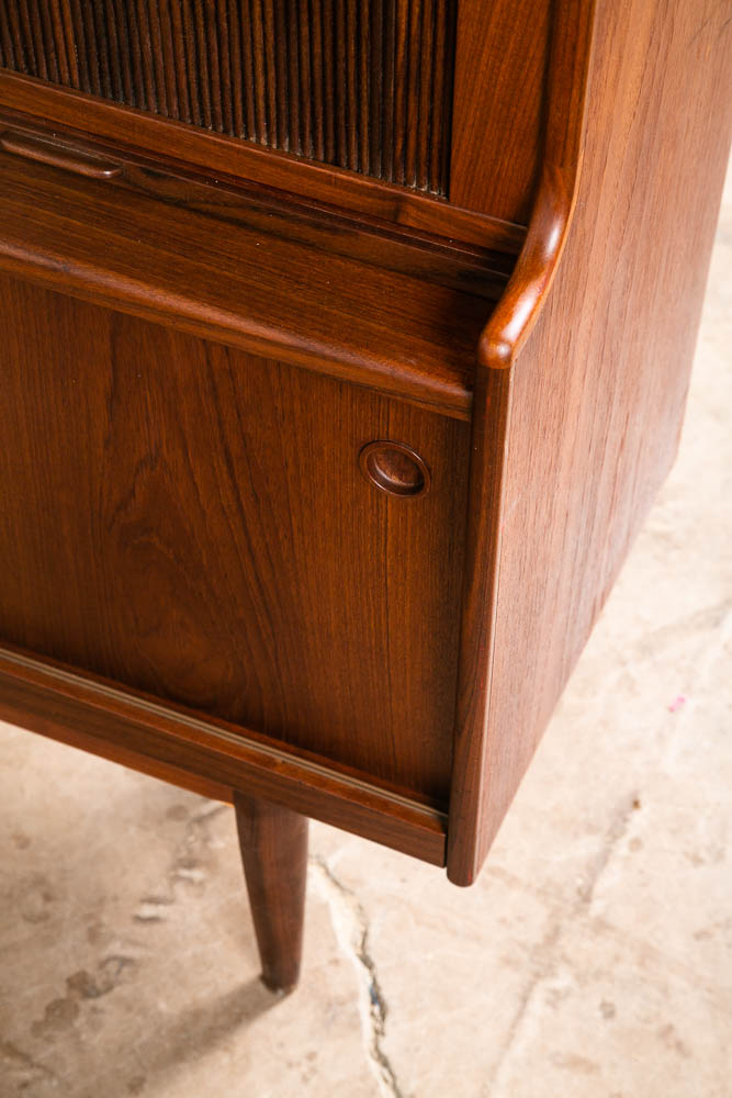 Mid Century Danish Modern Credenza Highboard Johannes Andersen J Skaaning Son VG - Image 12