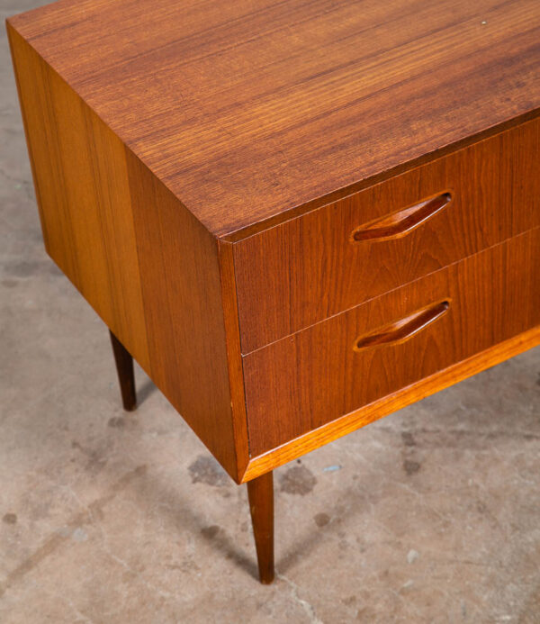 Mid Century Danish Modern Side Table Entryway Chest 4 Drawer Teak Wood End Mcm - Image 6