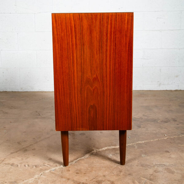 Mid Century Danish Modern Chest of Drawers Dresser Teak Vintage Locking 4 Mcm - Image 5