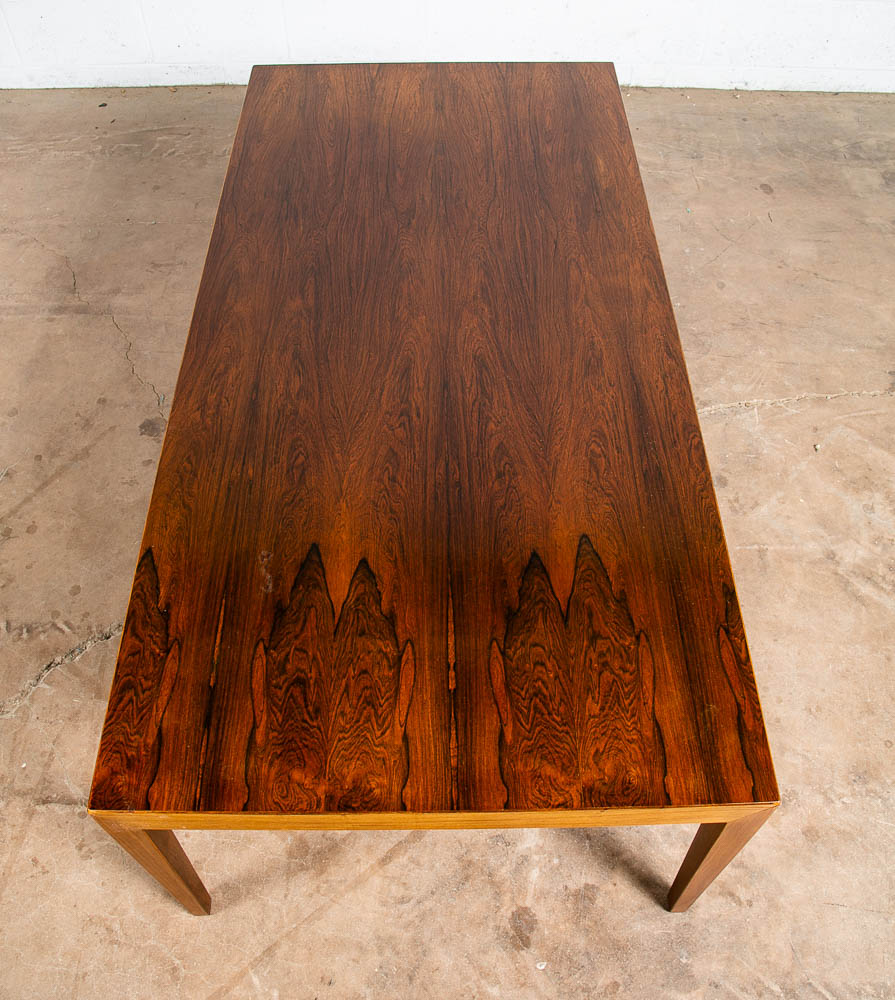 Mid Century Danish Modern Coffee Table Severin Hansen Rosewood Haslev Denmark