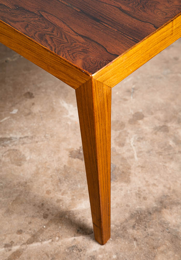 Mid Century Danish Modern Coffee Table Severin Hansen Rosewood Haslev Denmark - Image 9