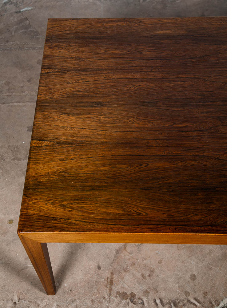 Mid Century Danish Modern Coffee Table Severin Hansen Rosewood Haslev Denmark - Image 7