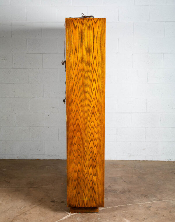 Mid Century Modern Hutch China Cabinet Lane Mosaic Pueblo Brutalist Glass Wood - Image 4