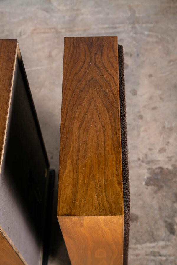 Mid Century Modern Speakers Vintage Realistic Optimus 27 Pair Walnut Tested Thin - Image 10