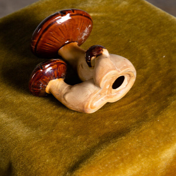 Mid Century Modern Ceramic Mushroom Brown Vintage Tan Groovy 70s Psychedelic - Image 7