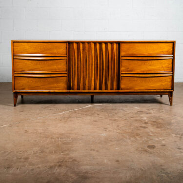 Mid Century Modern Dresser Credenza 9 Drawer Thomasville Wide Walnut Broyhill NM
