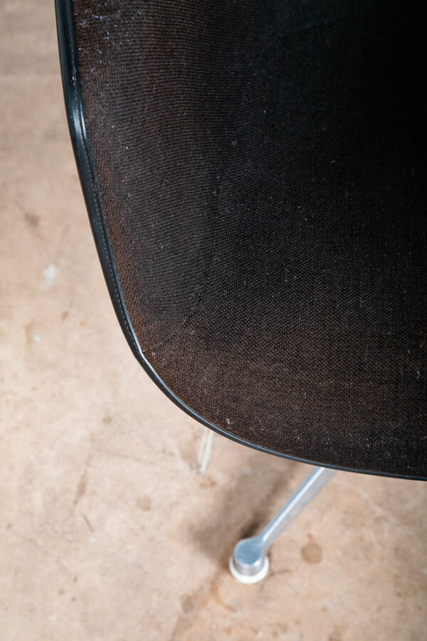Mid Century Modern Lounge Chairs 2 Ray Eames Herman Miller Brown Black Arm Shell - Image 9