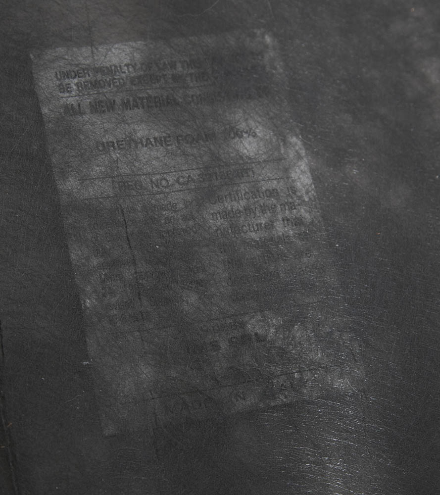 Mid Century Modern Dining Chairs 6 High Back Set Mcm IMS SRL Italy Grey Oak 70s - Image 10