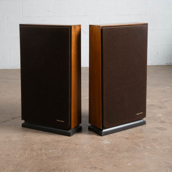 Mid Century Modern Speakers Vintage Realistic Optimus 27 Pair Walnut Tested Thin - Image 3