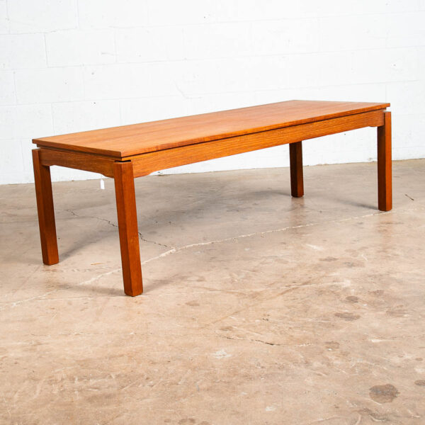 Mid Century Danish Modern Coffee Table Dux Sweden Surfboard Teak Denmark Compact - Image 2