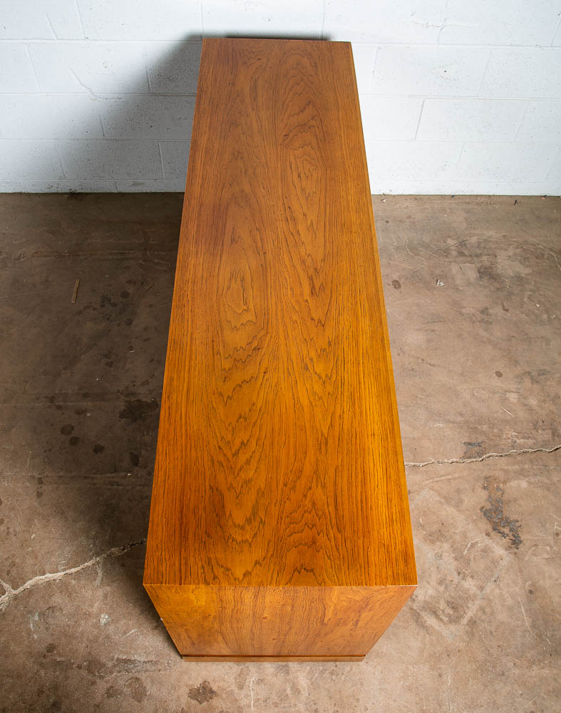 Mid Century Modern Dresser Credenza 9 Drawer Drexel Index Walnut Vintage Black - Image 3