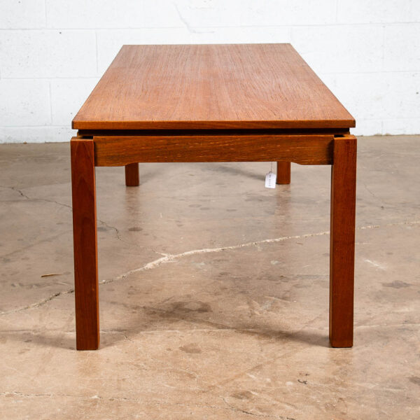 Mid Century Danish Modern Coffee Table Dux Sweden Surfboard Teak Denmark Compact - Image 5