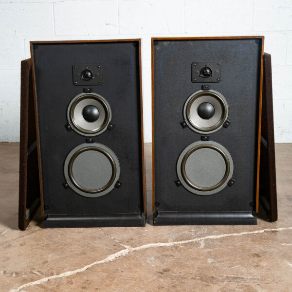 Mid Century Modern Speakers Vintage Realistic Optimus 27 Pair Walnut Tested Thin - Image 2