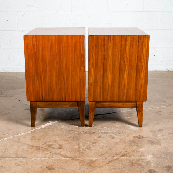 Mid Century Modern Nightstand End Table 3 Drawer Thomasville Walnut Broyhill Mcm - Image 4