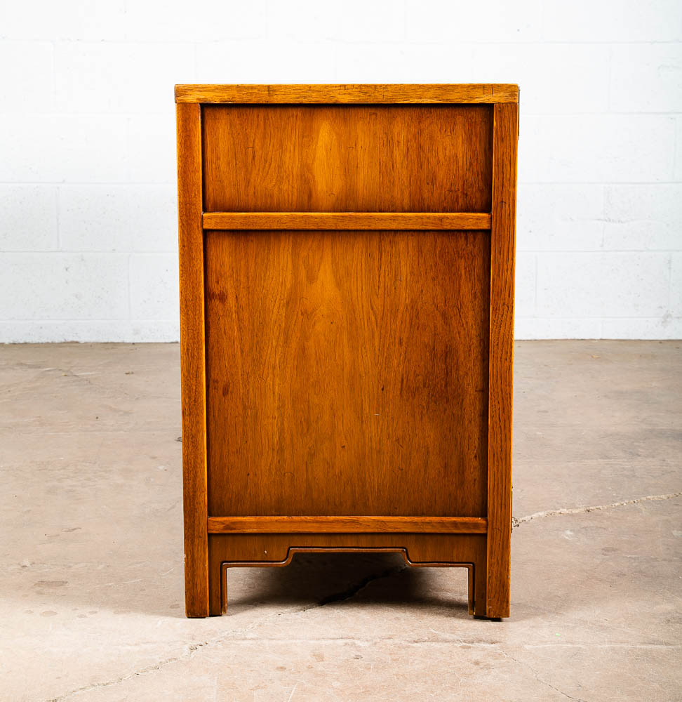 Mid Century Modern Credenza Dresser 6 Drawer Walnut Vintage Mcm Drexel Compass - Image 4