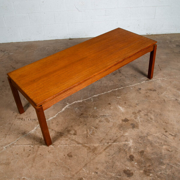 Mid Century Danish Modern Coffee Table Dux Sweden Surfboard Teak Denmark Compact