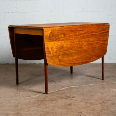 Mid Century Modern Dining Table Drexel Declaration Drop Leaf Walnut Kipp Stewart