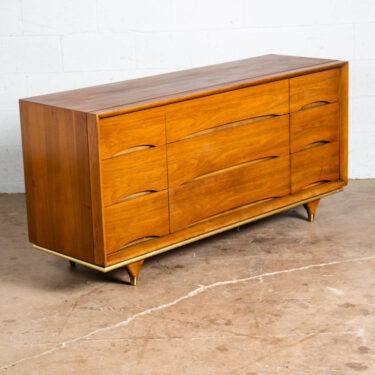 Mid Century Modern Dresser Credenza Kent Coffey Elegante 9 Drawer Vintage Danish