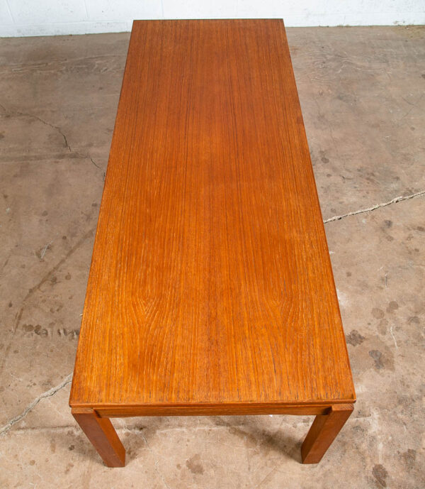 Mid Century Danish Modern Coffee Table Dux Sweden Surfboard Teak Denmark Compact - Image 4