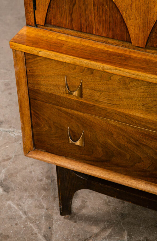 Mid Century Modern Dresser Gentlemans Chest Broyhill Brasilia Vintage Highboy VG - Image 10