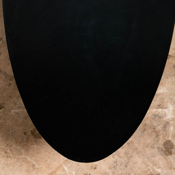 Mid Century Modern Coffee Table Surfboard Herman Miller Black Elliptical Eames M - Image 9