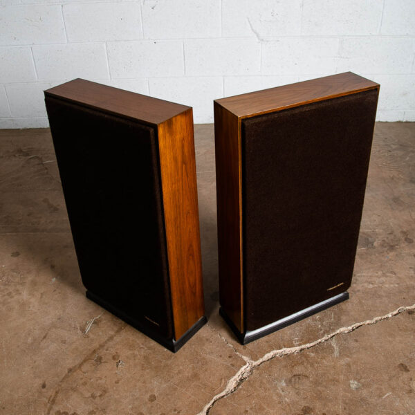 Mid Century Modern Speakers Vintage Realistic Optimus 27 Pair Walnut Tested Thin - Image 5