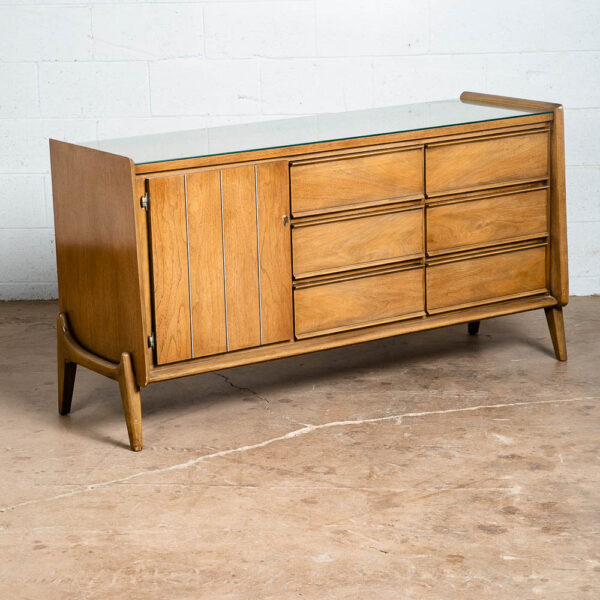 Mid century Modern Dresser Credenza United furniture 9 drawer Vintage Danish Mcm
