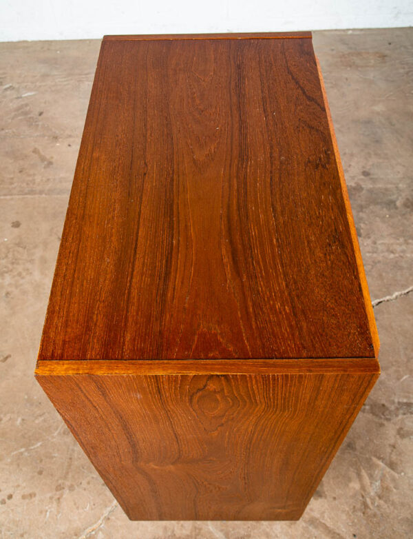 Mid Century Danish Modern Highboy Dresser 6 Drawer Solid Teak Denmark Vintage - Image 10