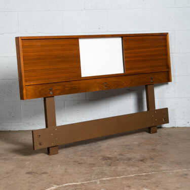 Mid Century Modern Headboard Bed Frame Walnut Reversible Full Brown Saltman Keal
