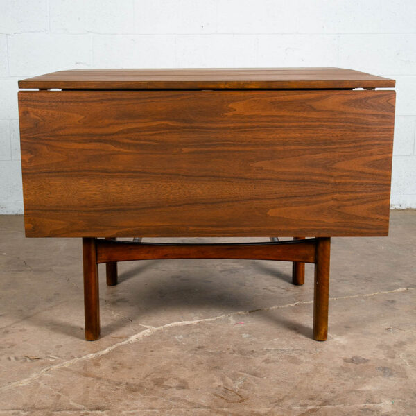 Mid Century Modern Dining Table Drexel Declaration Drop Leaf Walnut Kipp Stewart - Image 3